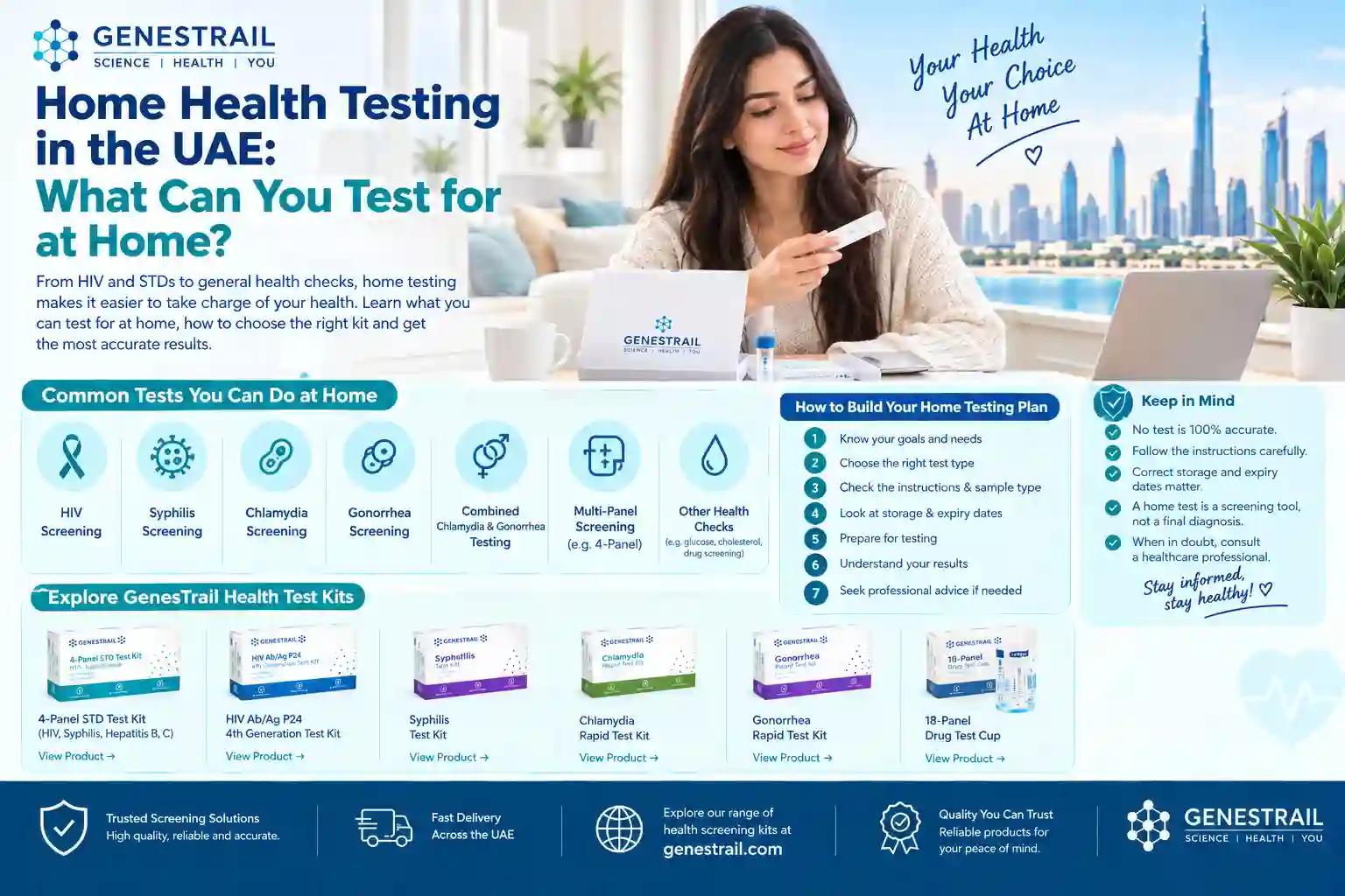 Home Health Testing in the UAE: What Can You Test for at Home?