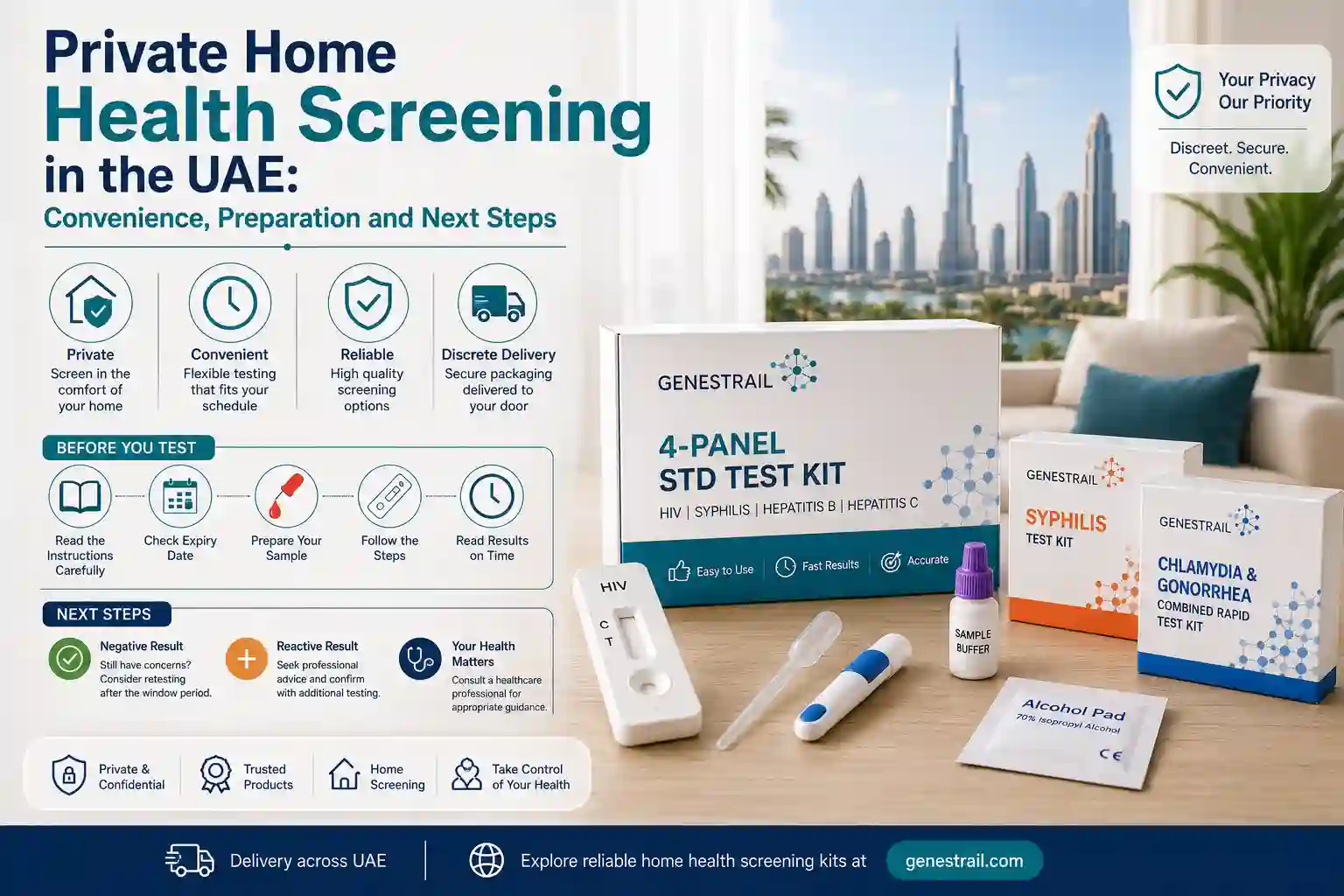 Private Home Health Screening in the UAE: Convenience, Preparation and Next Steps