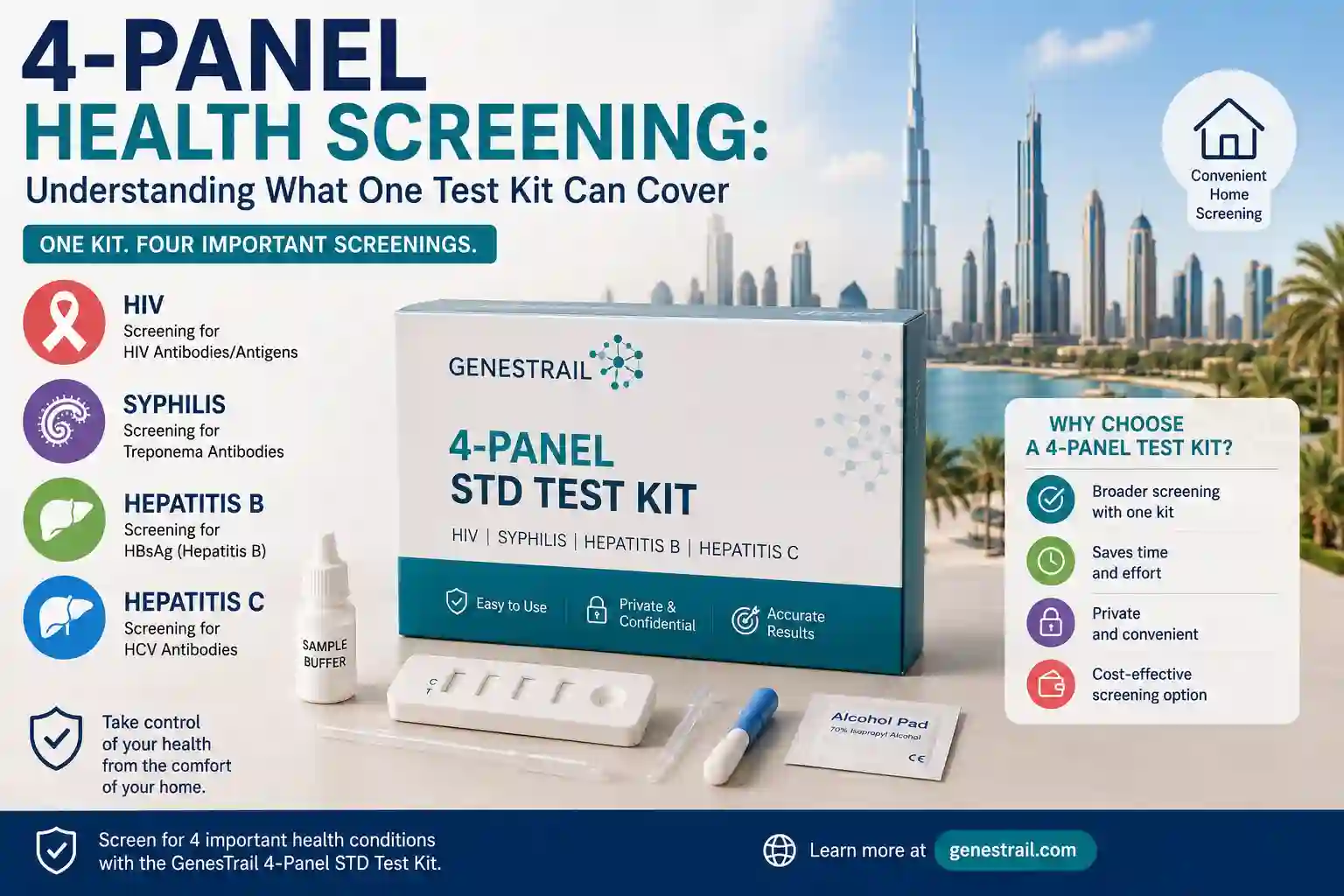 4-Panel Health Screening: Understanding What One Test Kit Can Cover