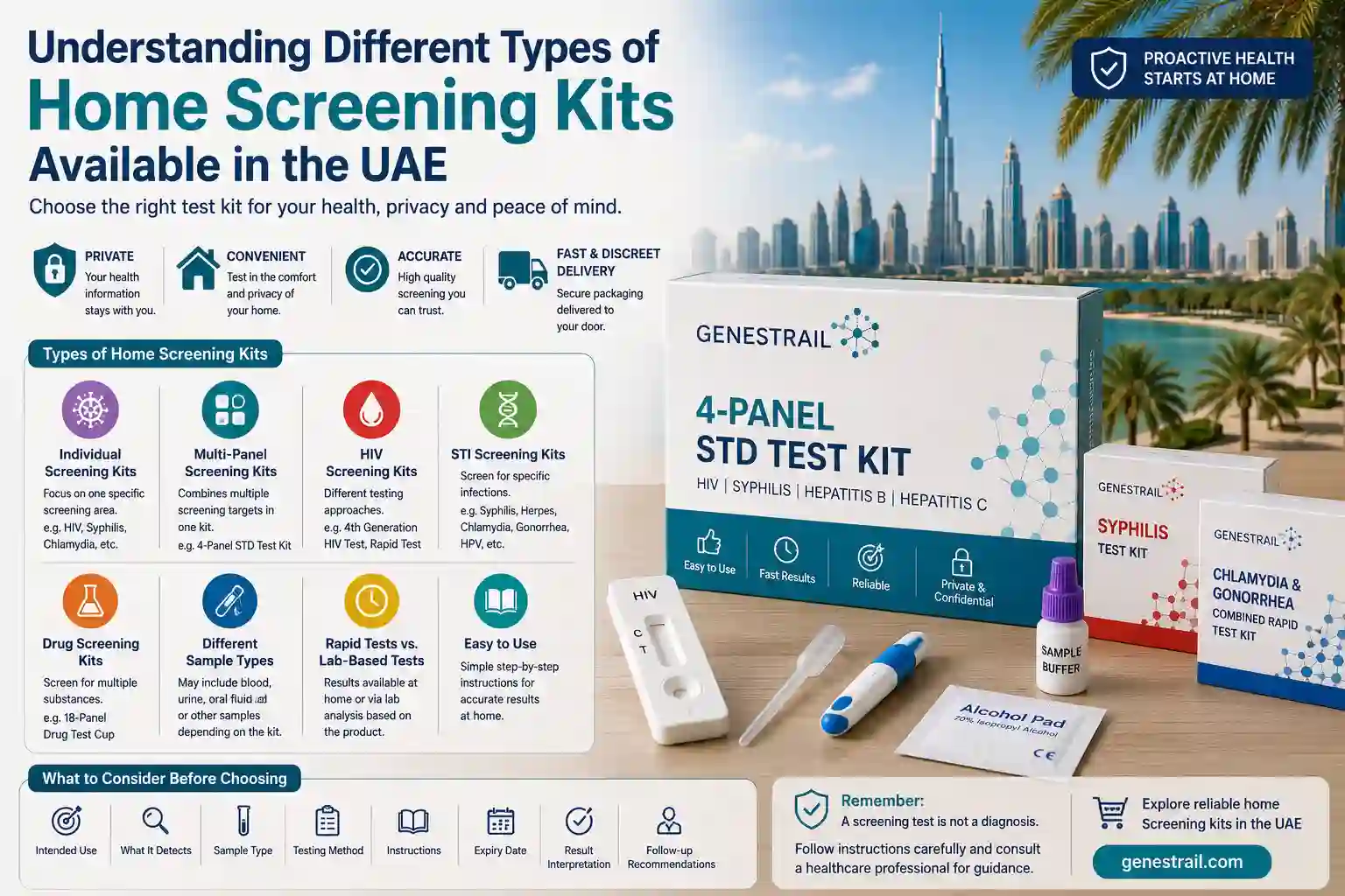 Understanding Different Types of Home Screening Kits Available in the UAE