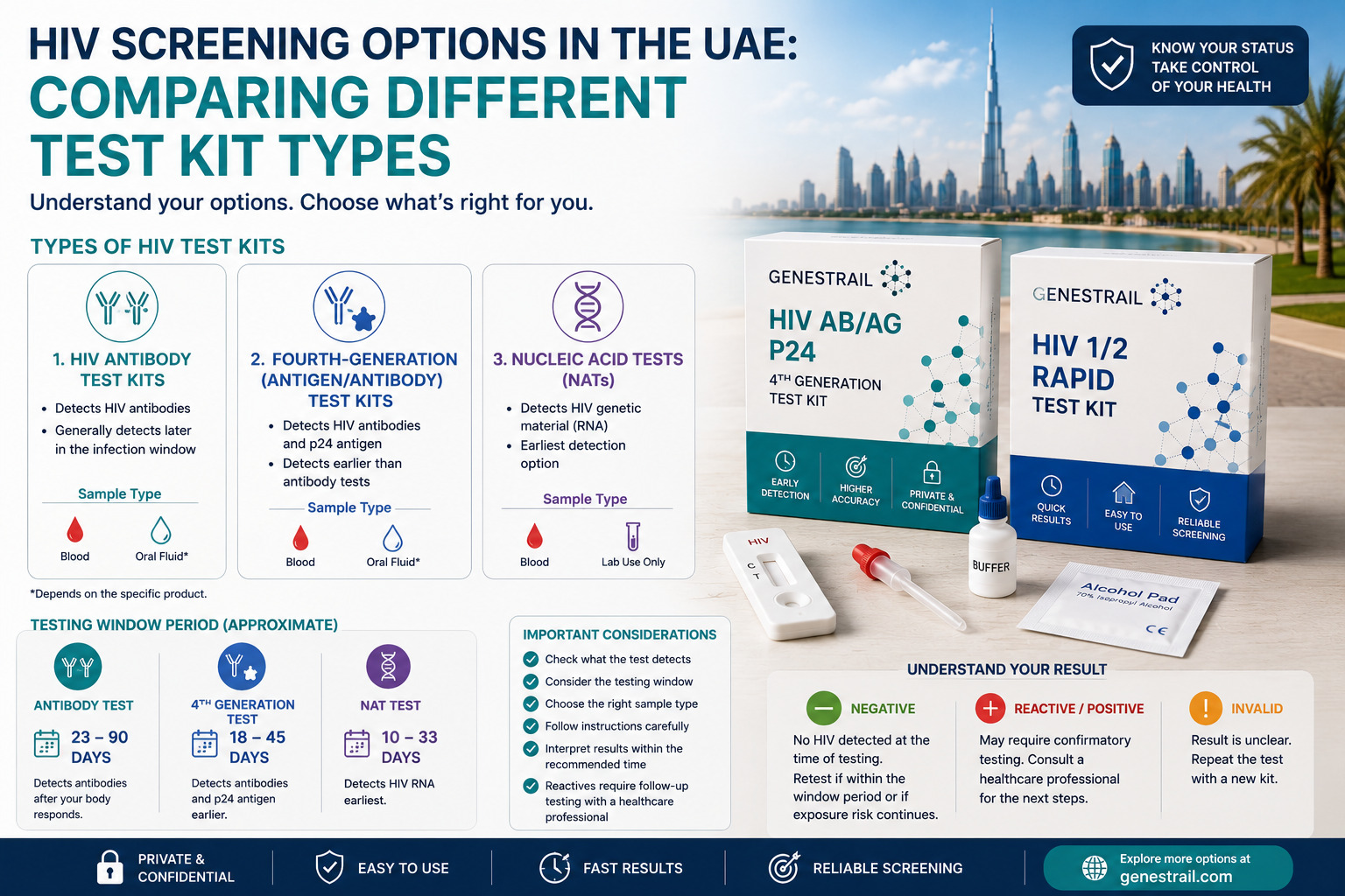 HIV Screening Options in the UAE: Comparing Different Test Kit Types